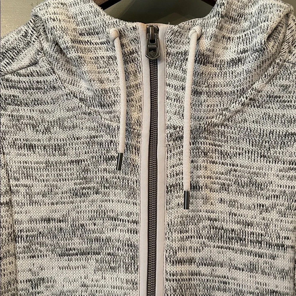 Kuhl Ascendyr Hooded Fleece Jacket Ash Gray Full Zip Womens Size Large_6